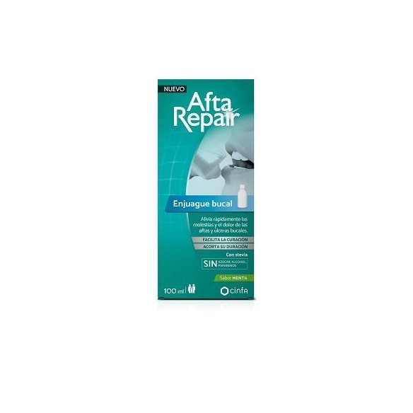 AFTA REPAIR ENGUAJUE BUCAL 1 ENVASE 100 ML SABOR MENTA