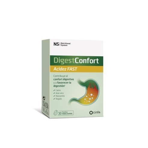 NS DIGESTCONFORT ACIDEZ 30 COMPRIMIDOS PARA CHUP