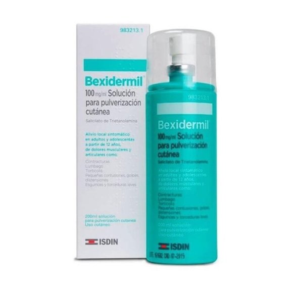BEXIDERMIL 100 MG/ML SOLUCION PARA PULVERIZACION CUTANEA 1 ENVASE 200 ML