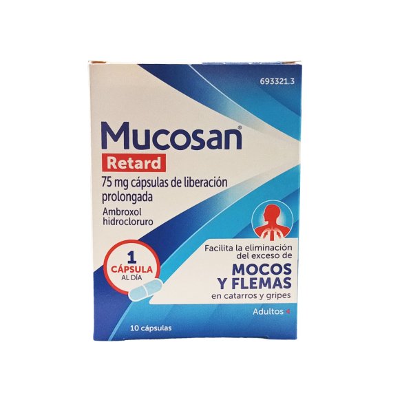 MUCOSAN RETARD 75 MG 10 CAPSULAS LIBERACION PROLONGADA