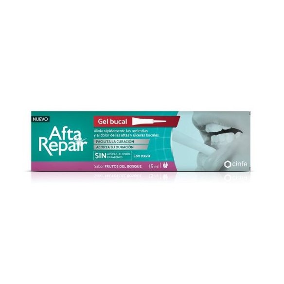 AFTA REPAIR GEL 1 ENVASE 15 ML SABOR FRUTOS DEL BOSQUE