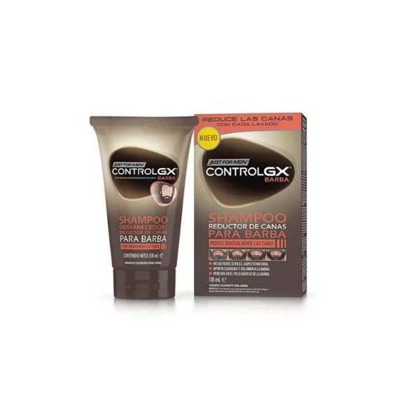 JUST FOR MEN CONTROL GX CHAMPU PARA BARBA 118 ML REDUCTOR DE CANAS