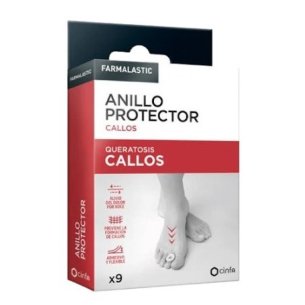ANILLO PROTECTOR CALLOS FARMALASTIC 9 UNIDADES TALLA UNICA