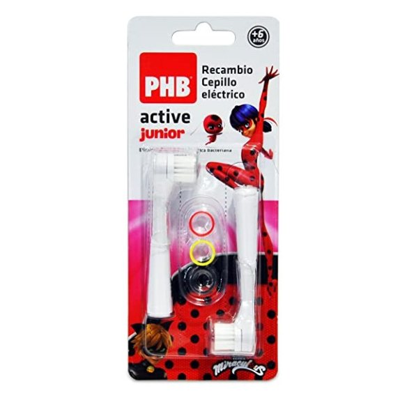 PHB Recambio cepillo eléctrico active junior 2 unidades