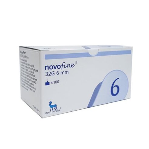 Aguja De Insulina Novofine 32G 6Mm 100 unidades