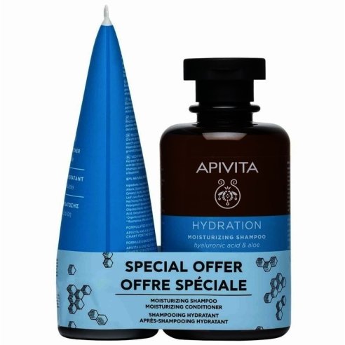 APIVITA HAIR CHAMPU AZUL HIDRAT  ACONDI PACK
