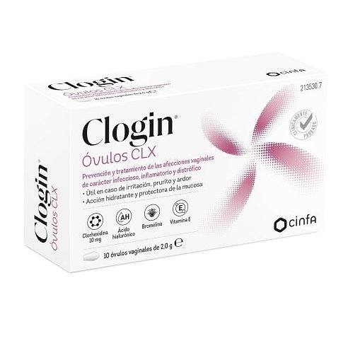 Clogin CLX 10 óvulos vaginales de 2 gr