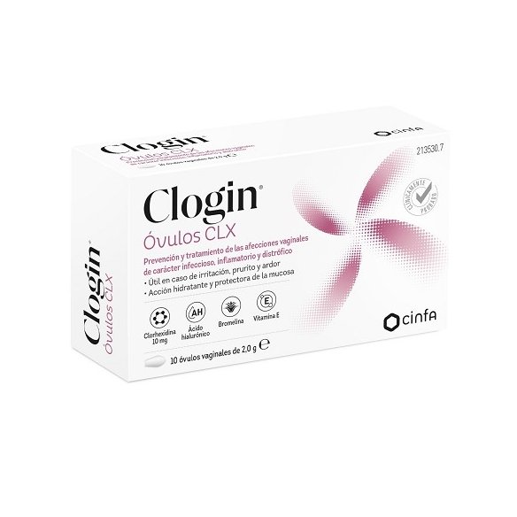 Clogin CLX 10 óvulos vaginales de 2 gr