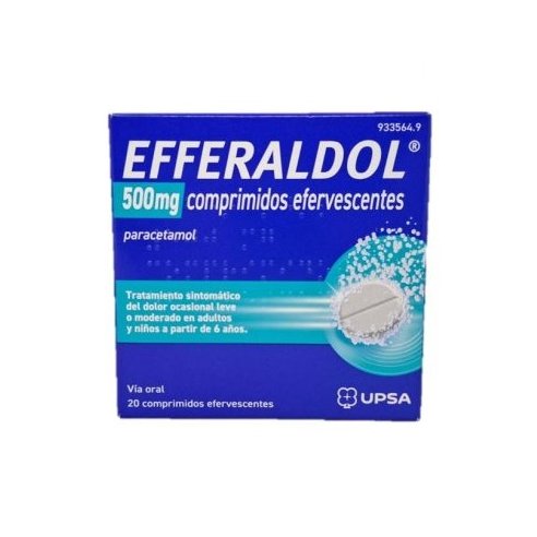 EFFERALDOL 500 mg 20 comprimidos efervescentes