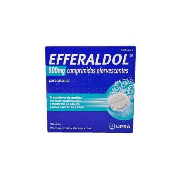 EFFERALDOL 500 mg 20 comprimidos efervescentes