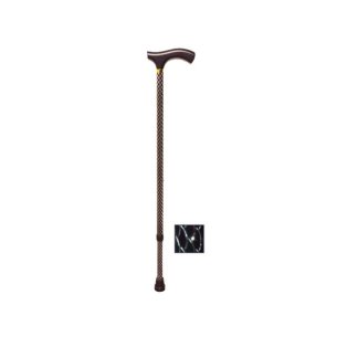 Muletilla extensible aluminio grabado cristal negro