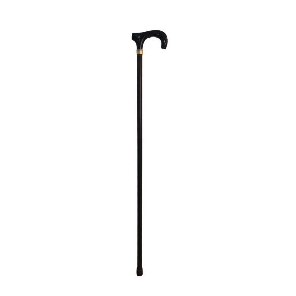 Muletilla madera negro puño derby 92 cm