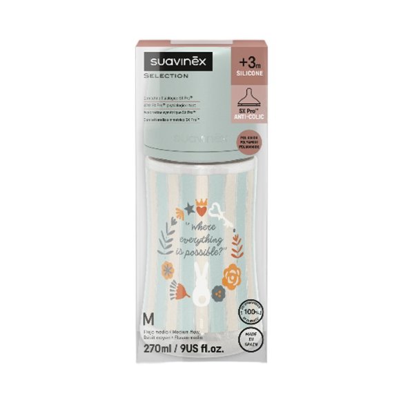 SUAVINEX BIB SIL PREMIUM 270 ML 3 POSICIONES