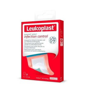 Leukoplast Leucomed Sorbac infection control 3x4cm y...