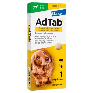 AdTab® para perros de  11kg - 22kg 1 Comprimido masticable