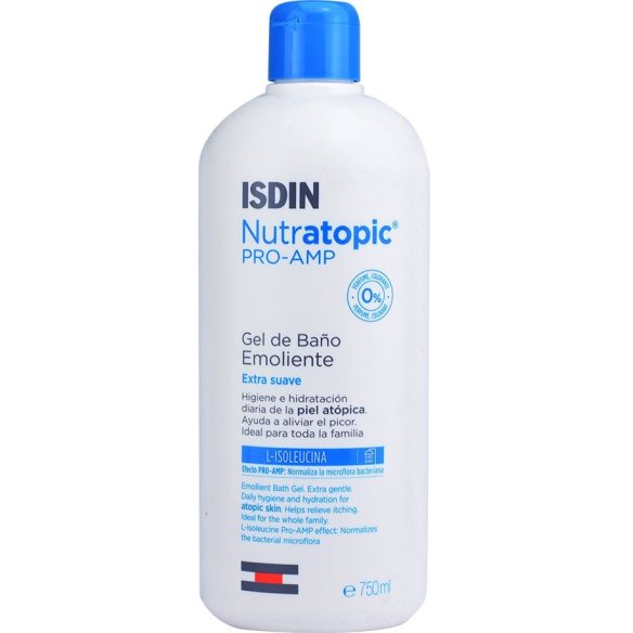 ISDIN Nutratopic PRO-AMP Gel de Baño Emoliente Extra suave 750 ml