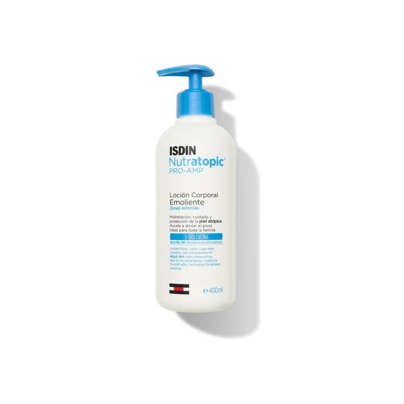 ISDIN Nutratopic PRO-AMP loción corporal Emoliente Zonas extensas 400 ml