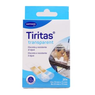 Tiritas transparent 20 x 12 x 19mm x 72mm 8 x 25mm x 72mm
