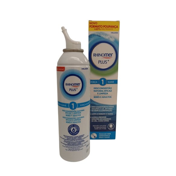RHINOMER PLUS Fuerza 1 suave agua de mar hipertónica 200 ml