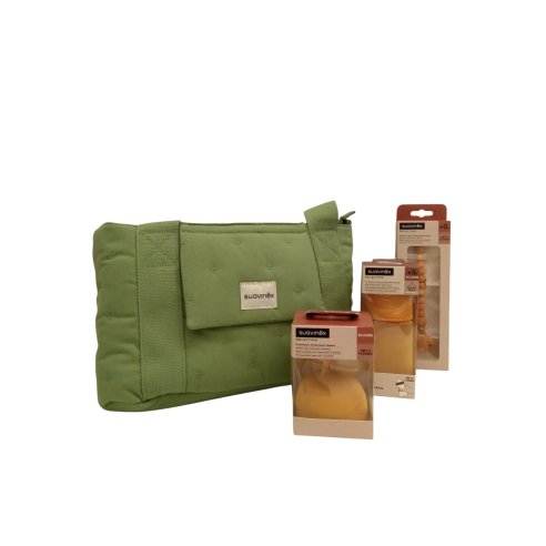 SUAVINEX Bolso paseo panera estampado verde