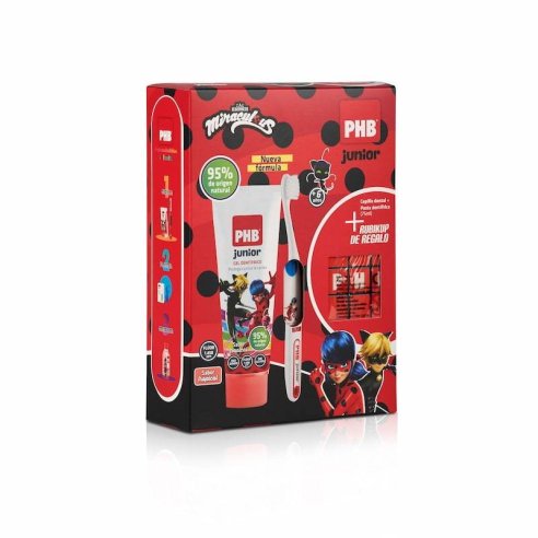 PHB JUNIOR Cepillo plus  Gel Lady Bug 75ml  Regalo