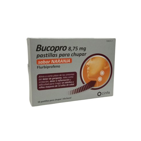 Bucopro Flurbiprofeno sabor NARANJA 16...
