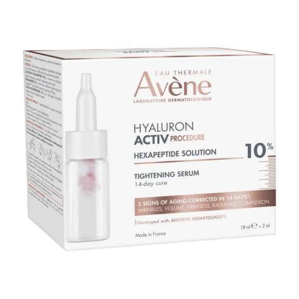 Avène HYALURON ACTIV PROCEDURE Solución de hexapéptidos 10 sérum tensor cuidado de 14 días 18 ml  2 ml
