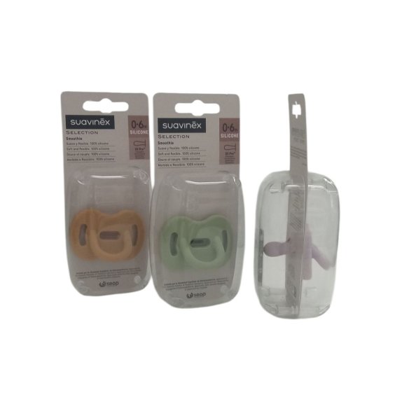 SUAVINEX Somothie chupete suave y flexible 100 silicona tetina SX Pro fisiológica de 0 a 6 m
