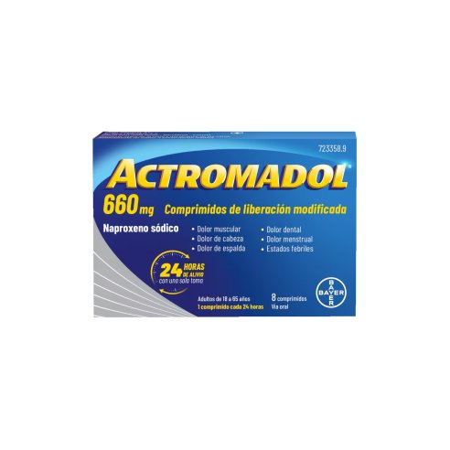 ACTROMADOL 660 MG 8 COMPRIMIDOS LIBERACION...