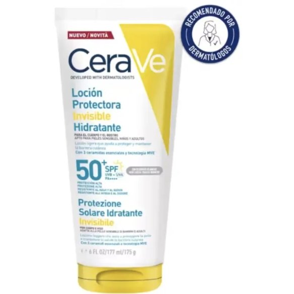 Cerave Loción Protectora Invisible Hidratante SPF50 75 ml