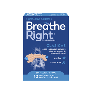 Breathe Right clásicas pequeñas-medianas 10 tiras