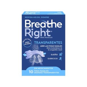 Breathe Right transparentes grandes 10 tiras