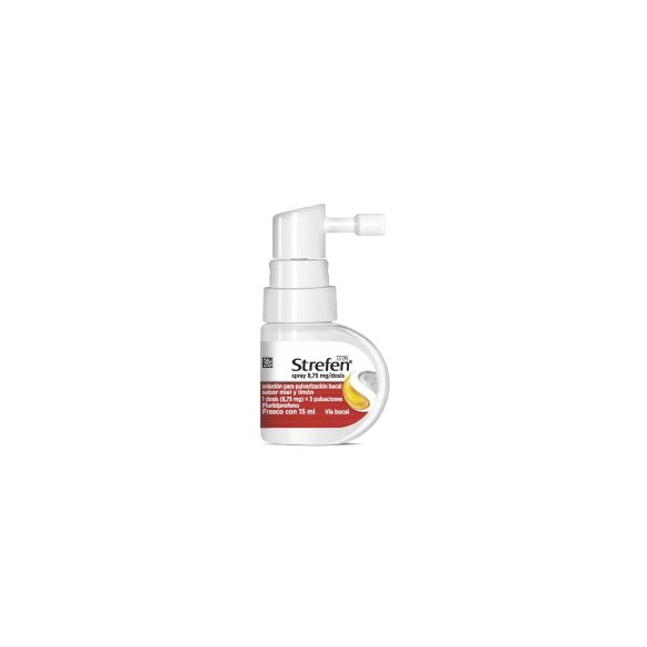 STREFEN SPRAY 8,75 mg/DOSIS SOLUCION PARA PULVERIZACION BUCAL 1 FRASCO 15 ml (SABOR MIEL Y LIMON)
