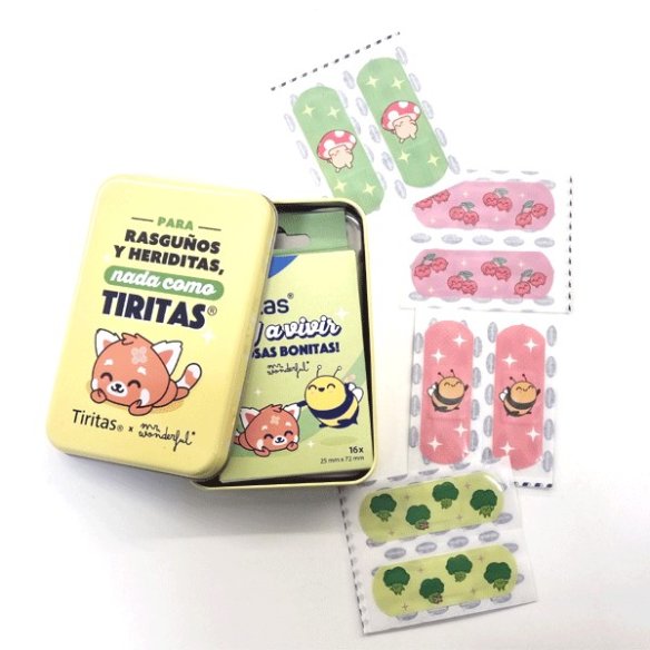 TIRITAS MR. WONDERFUL APOSITO ADHESIVO 16 UNIDADES 72 MM X 25 MM