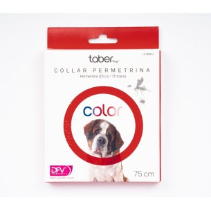 TABERDOG Collar Permetrina Rojo 75 cm 1 unidad