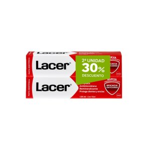 Pasta dentífrica LACER 2 x 125 ml 
