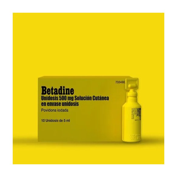 Betadine solución cutánea 0.5 gr 10 unidosis