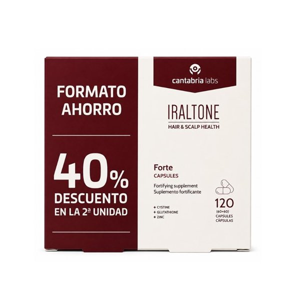 IRALTONE HAIR & SCALP HEALTH Forte CAPSULES 40% 2ª UNIDAD