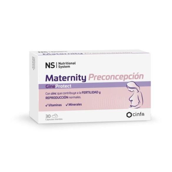NS GINEPROTECT MATERNITY PRECONCEPCION 30 cápsulas blandas