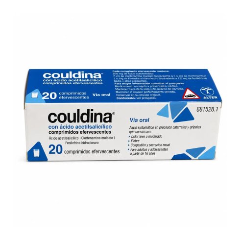 COULDINA CON ACIDO ACETILSALICILICO 500 MG/2...