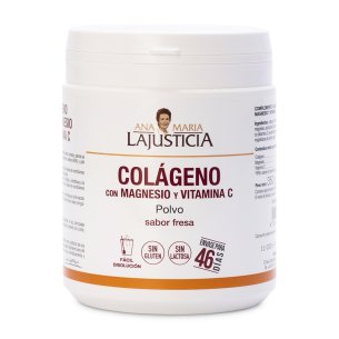 LAJUSTICIA COLAGENO CON MAGNESIO  VIT.C Sabor fresa Polvo...
