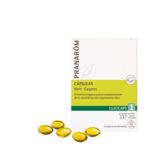 PRANAROM OLEOCAPS 1 NARIZ-GARGANTA 30 CAPSULAS