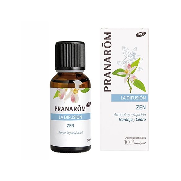 PRANAROM LA DIFUSIÓN ZEN NARANJA Y CEDRO BIO-ECOLÓGICO 30 ML