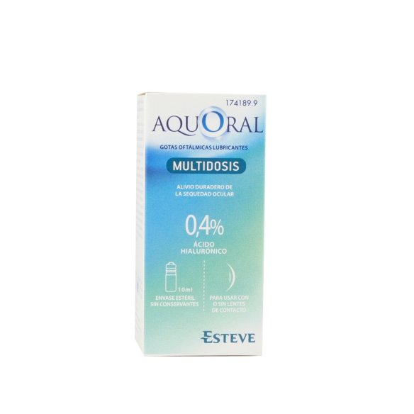 AQUORAL GOTAS OFTALMICAS LUBRICANTES ESTERIL AC MULTIDOSIS 10 ML