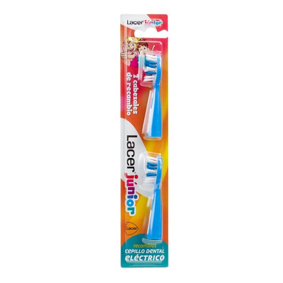 Recambios cepillo dental LACER junior 2 cabezales