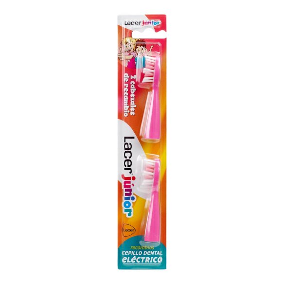 Recambios cepillo dental LACER junior 2 cabezales
