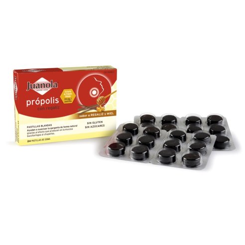 JUANOLA PASTILLAS BLANDAS Própolis con regaliz...