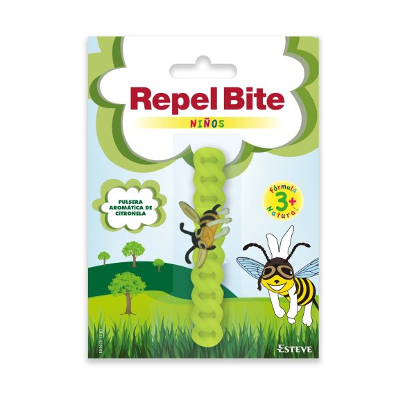 REPEL BITE ® NIÑOS PULSERA AROMATICA DE CITRONELA