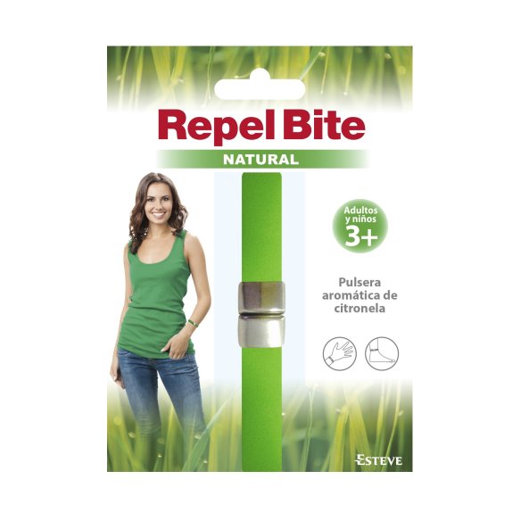 REPEL BITE ® NATURAL PULSERA AROMATICA DE CITRONELA