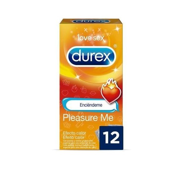 Preservativos Durex Pleasure Me Calor 12 unidades